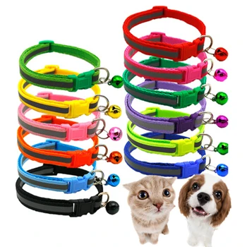 Nailon Reflectorizante de Companie Bell Guler de Eliberare Rapidă Dimensiuni Reglabile pentru Pisoi Mici, Consumabile pentru animale de Companie Câini