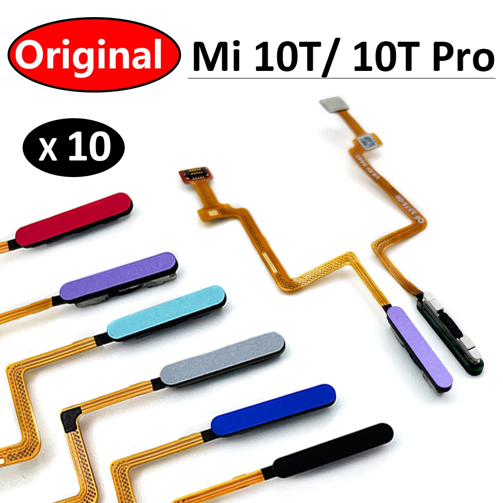10buc/Lot, Original Pentru Xiaomi Mi 10T Mi10T Pro M2007J3SY Senzor de Amprentă digitală se Întoarcă Acasă Tastă Meniu Butonul Flex Cablu Panglică 0
