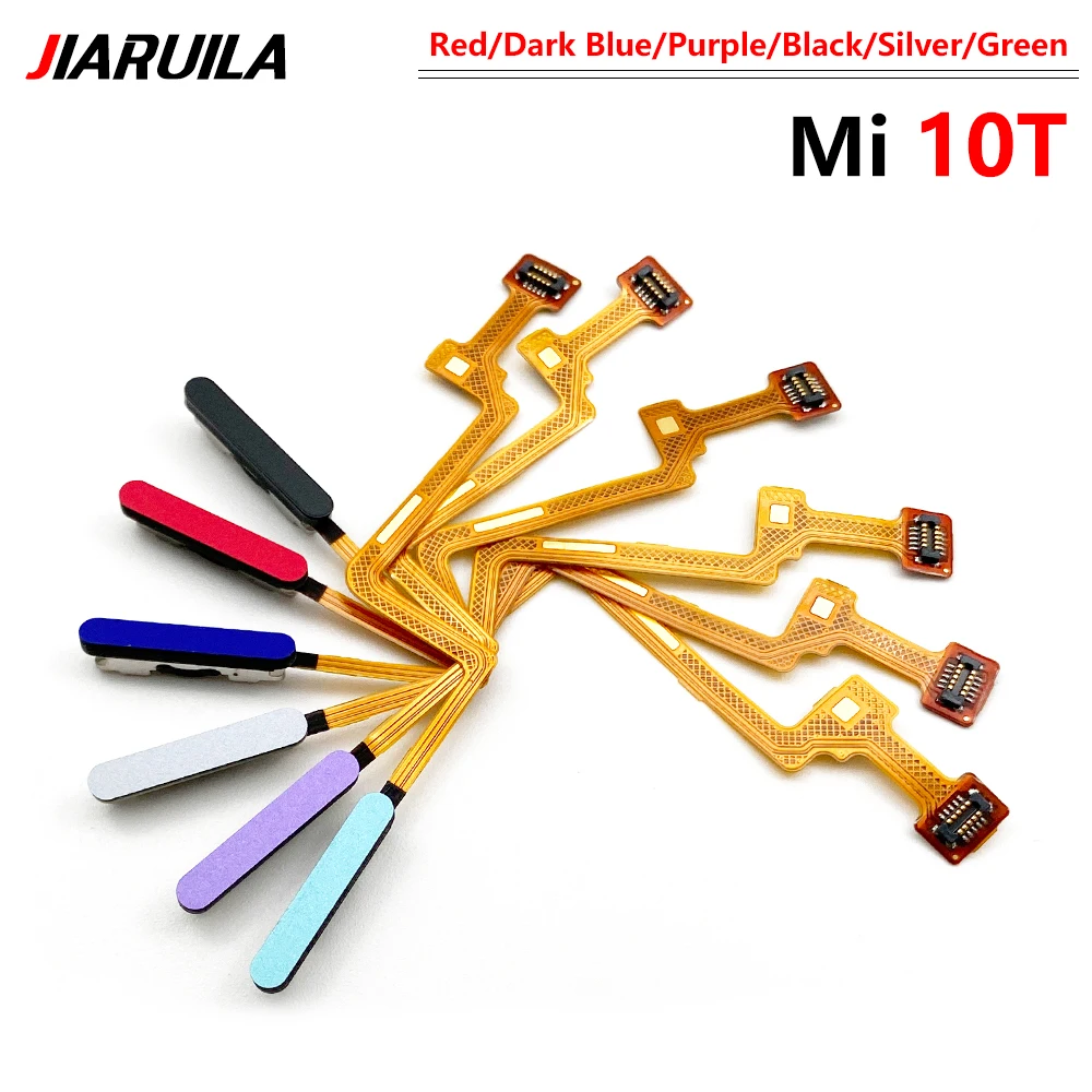 10buc/Lot, Original Pentru Xiaomi Mi 10T Mi10T Pro M2007J3SY Senzor de Amprentă digitală se Întoarcă Acasă Tastă Meniu Butonul Flex Cablu Panglică 3