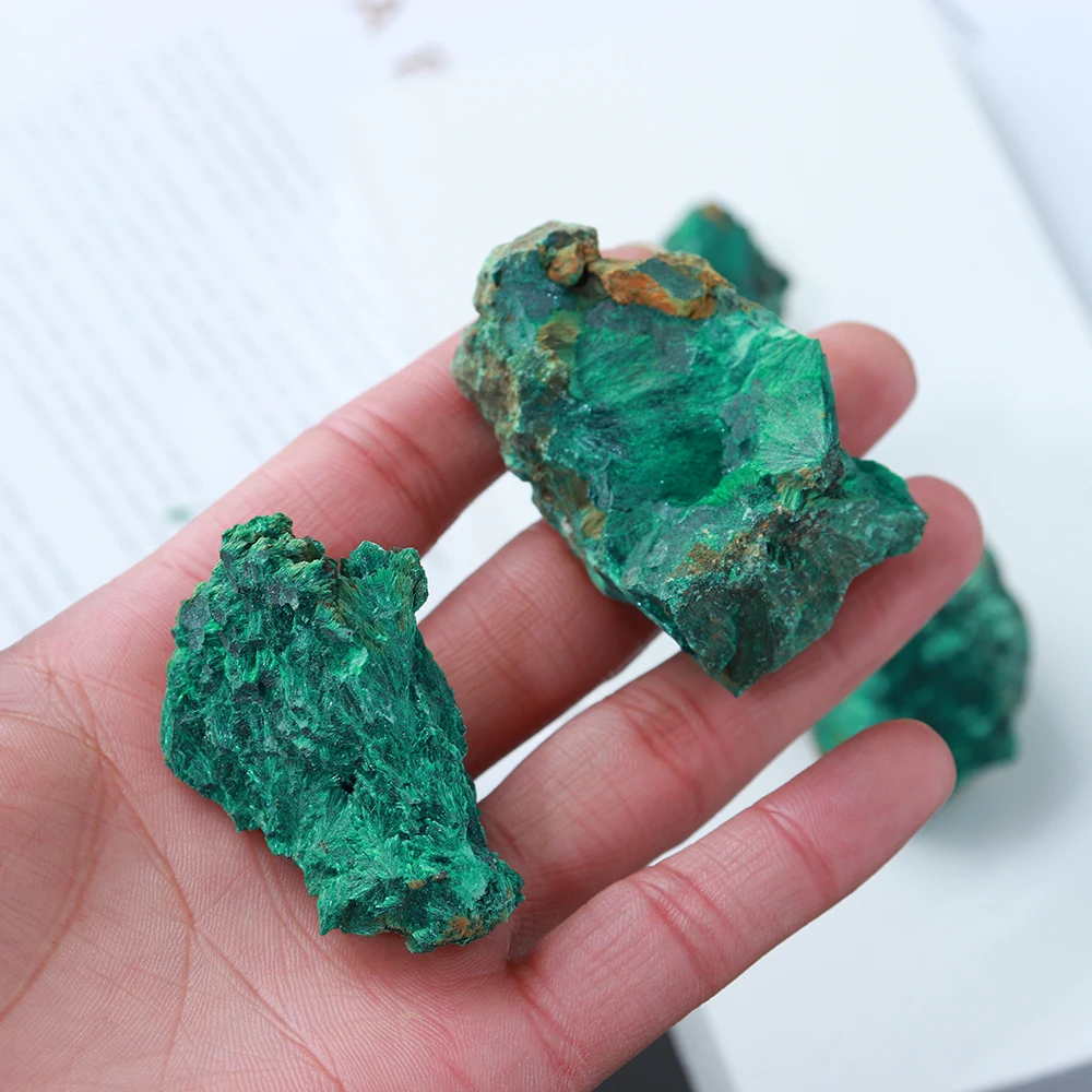50g/sac Naturale de Verde Malachit Piatră grea de Cristal Clastic Rock Cub de Colectie Minerale-Specimen pentru Decor Acasă 1