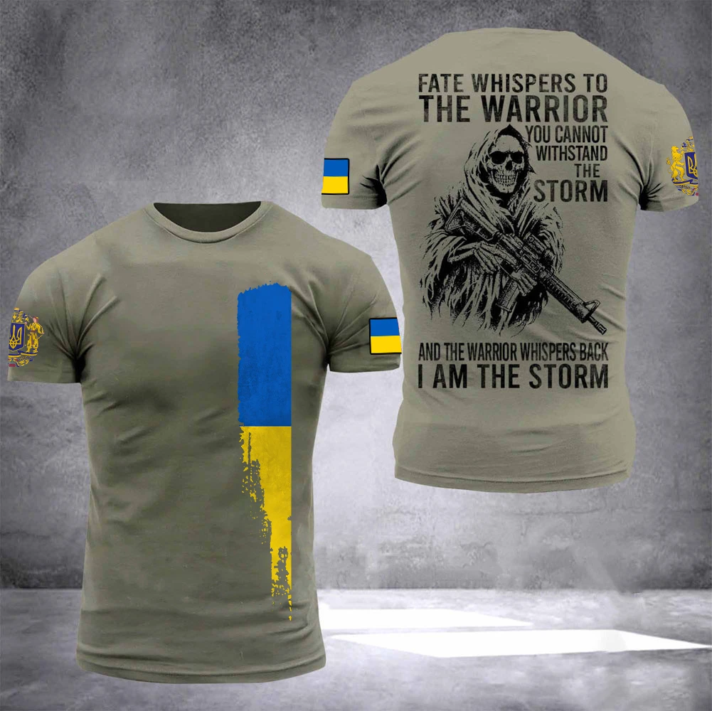 Pavilion ucrainean 3d Imprimate Tricou, Soldați ucraineni Și Veterani, de Înaltă Calitate pentru Bărbați Și Femei T-Shirt, Vara 2022 5