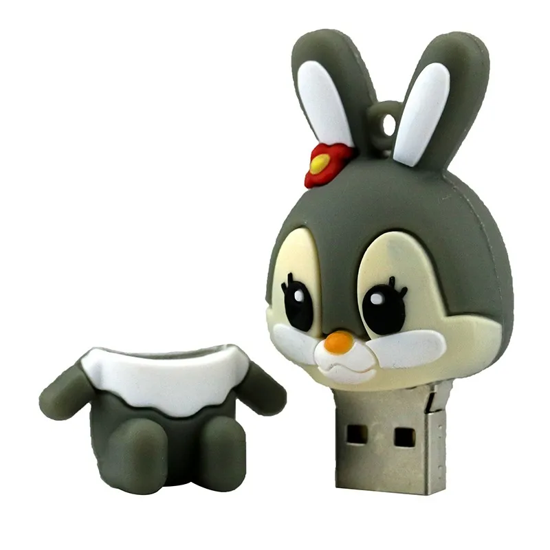 Desene animate Amuzant USB Flash Drive 16GB Anime Drăguț Iepure Pendrive 64GB Personalizate 32GB Pen Drive 4GB 8GB de Memorie pe Disc Fata Cadouri 5