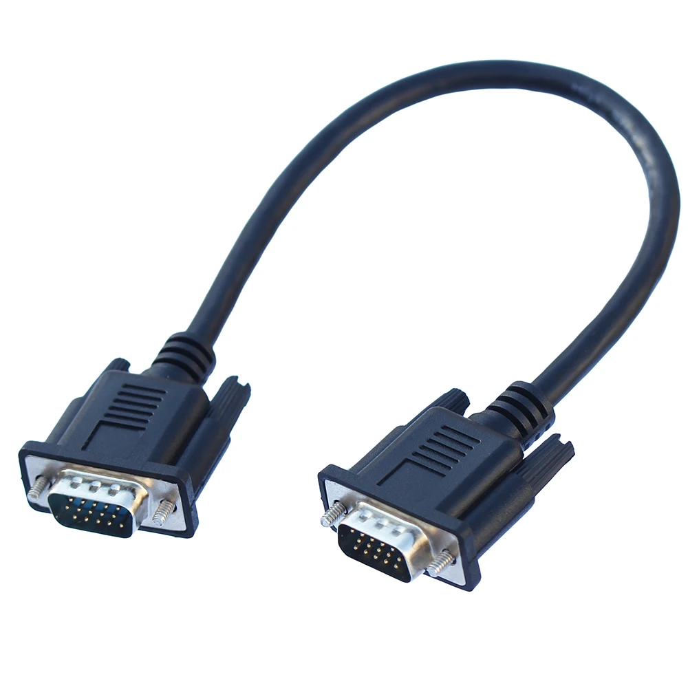 30 cm VGA Cablu scurt Full HD cu 15 Pini de sex Masculin la sex Masculin RGB Cabluri Cablul de Linie de Sârmă de Cupru de Bază pentru PC Monitor de Calculator Videoproiector 0