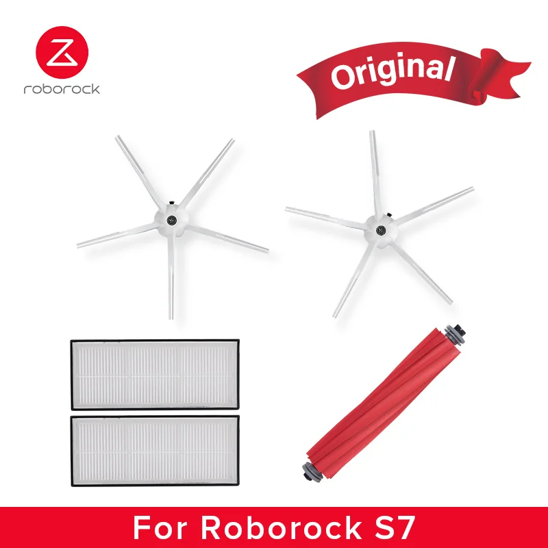 Original Roborock Kit de Accesorii pentru roborock S7 ,S7 Perie Laterală,S7 Lavabil Gunoi Filtru,S7 Mop Cârpe,S7 Perie Principală(Opțional) 3