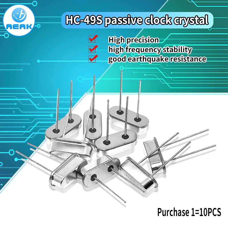 HC-49S Cristal Oscilator electronic Kit rezonator ceramic rezonator de cuarț hc-49 11.0592 Mhz 12MHz 4 6 8 12 20 11.0592 Mhz M 1
