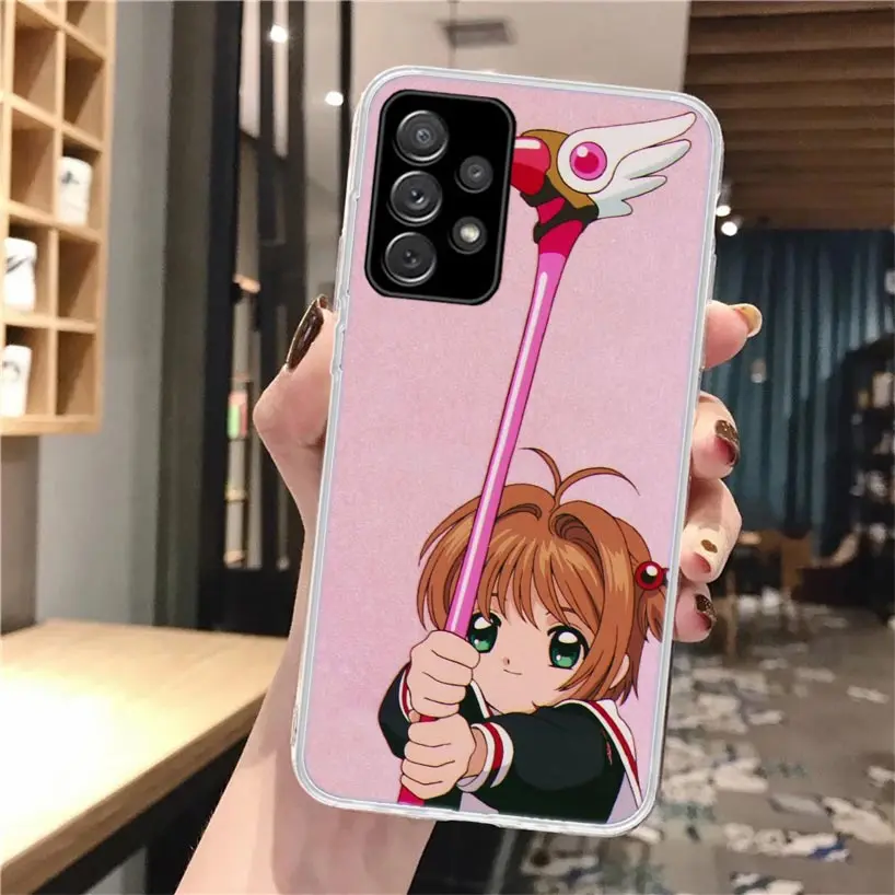 Anime CardCaptor Sakura Caz Telefon Moale Pentru Samsung Galaxy A50 A51 A71 A70 A10 A20E A30 A40 A41 A31 A21S A11 A6 A7 A8 A9 Plus 20 5