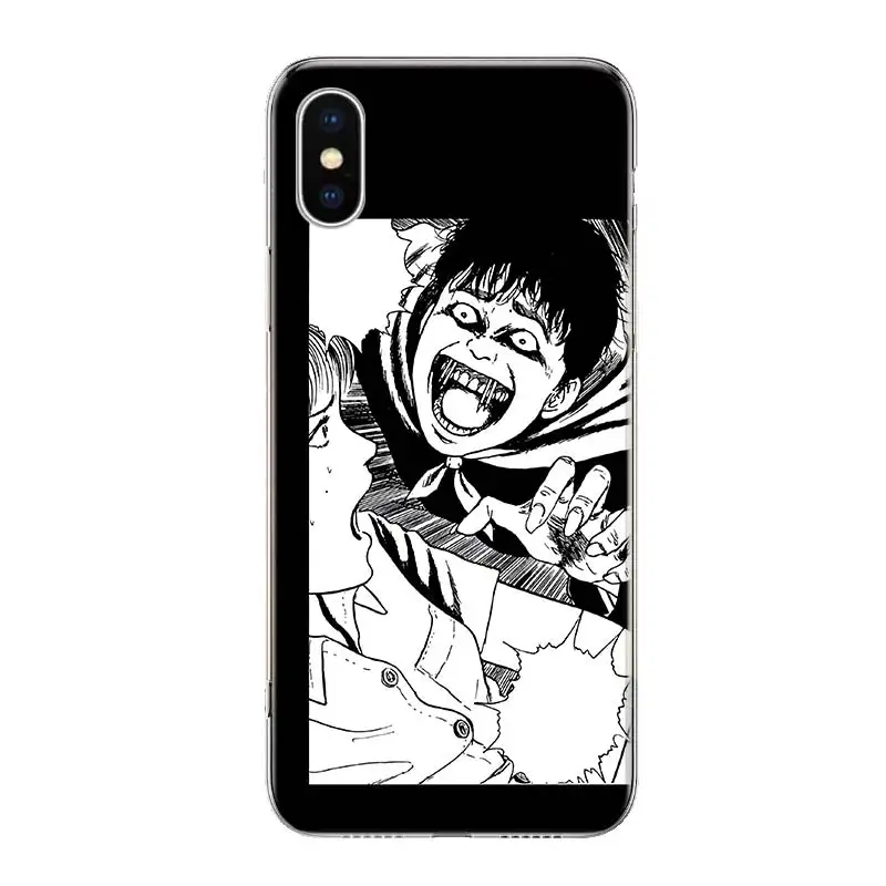 Junji Ito Teroare, Groază Anime Acoperi Telefon Caz Pentru iPhone 11 14 Pro Max 13 12 Mini-6 X 8 6S 7 Plus XS + XR 5S SE Arta Coque Mobil 4