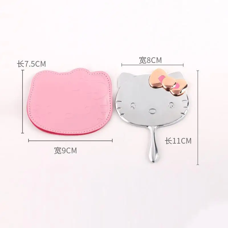 Kawaii Sanrio Oglindă De Machiaj Accesorii Hello Kittys De Desene Animate Drăguț Handheld Portabil Mini Păpuși Anime Fete Cadou De Ziua De Nastere 1