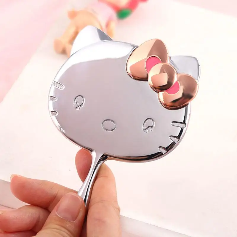 Kawaii Sanrio Oglindă De Machiaj Accesorii Hello Kittys De Desene Animate Drăguț Handheld Portabil Mini Păpuși Anime Fete Cadou De Ziua De Nastere 5