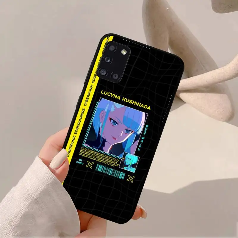 Anime Cyberpunk Edgerunners Caz de Telefon pentru Samsung A51 01 50 71 21S 70 31 40 30 10 20 S E 11 91 A7 A8 2018 5