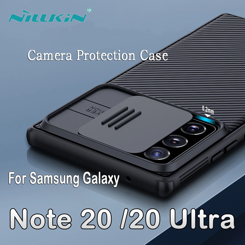 NILLKIN Camera Protector Caz pentru Samsung galaxy Nota 20, Ultra 5G caz Greu Înapoi CamShield cazuri coque pentru Samsung Nota 20 acoperi 0