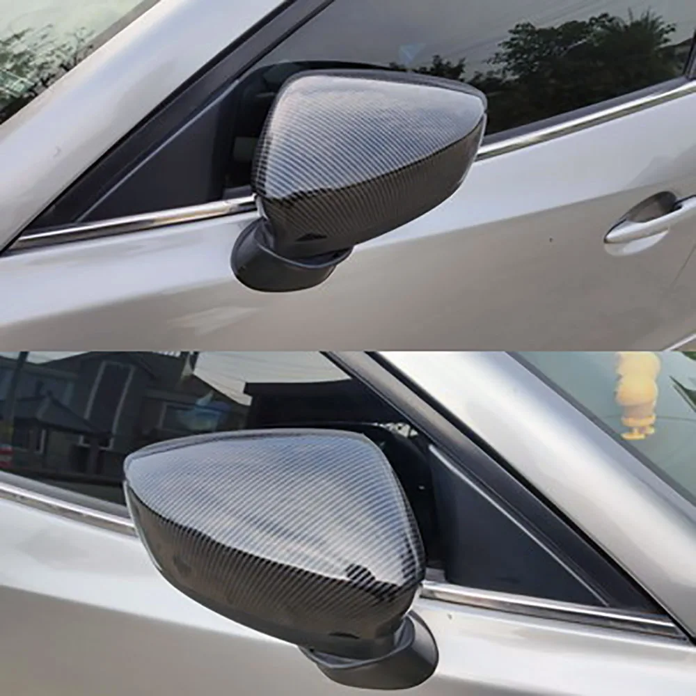 Pentru Mazda 3 Axela 2014 2015 2016 2017 2018 Accesorii ABS fibră de Carbon Auto retrovizoare oglinda rama de acoperire Acoperirea Tapiterie Auto Styling 4