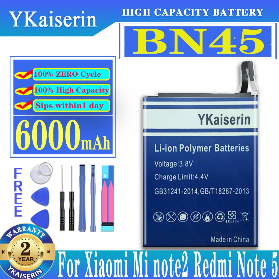 BN45 Baterie de 6000mah Pentru Xiaomi Redmi Note 5 Hongmi Note5 BN 45 de Înlocuire a Bateriei Batterij Cu Instrumente Gratuite + Track NR 0