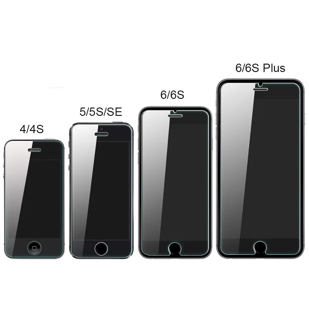 JONSNOW Temperat Sticlă de Protecție pentru iPhone 4 5 5s 6 6s 6 Plus 6s Plus iPhone 7 7 Plus 8 8 Plus Ecran de Film de Înaltă Clar 9H 2.5 D 5