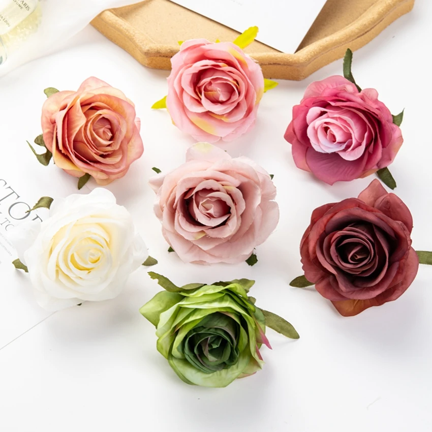 100buc Flori Artificiale Trandafiri Mari Petrecerea de Nunta Album foto Garden Home Decor Accesorii de Mireasa Clearance-ul Coroană de Crăciun 2