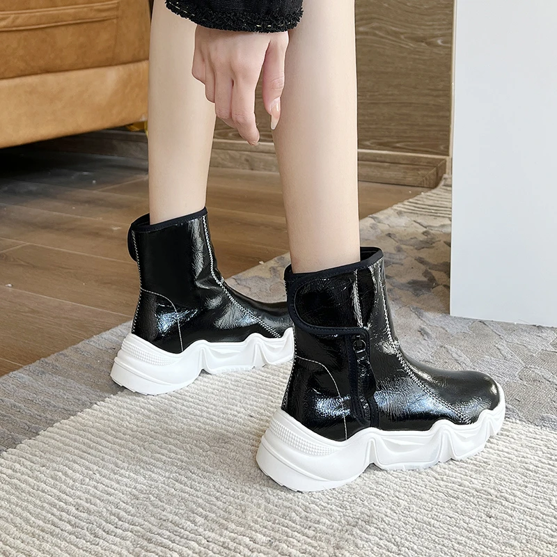 Moda de Iarnă Cizme pentru Femei 2021 Nou Adidasi ghete casual femei cizme de zăpadă confortabil femei pantofi platforma botas de mujer 4
