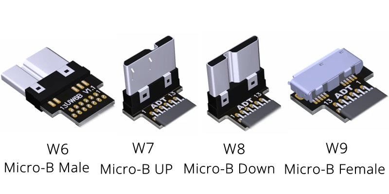 USB 3.0 Micro-B Panglica Plat EMI ecranare Cablu Plat FPC USB 3.0 Micro B Unghi de 90 de grade Conector de sus în jos 5cm-3m 2