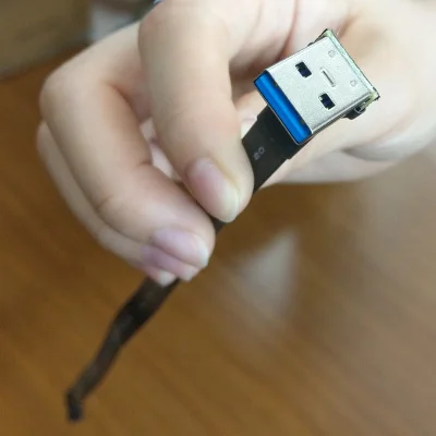 USB 3.0 Micro-B Panglica Plat EMI ecranare Cablu Plat FPC USB 3.0 Micro B Unghi de 90 de grade Conector de sus în jos 5cm-3m 5