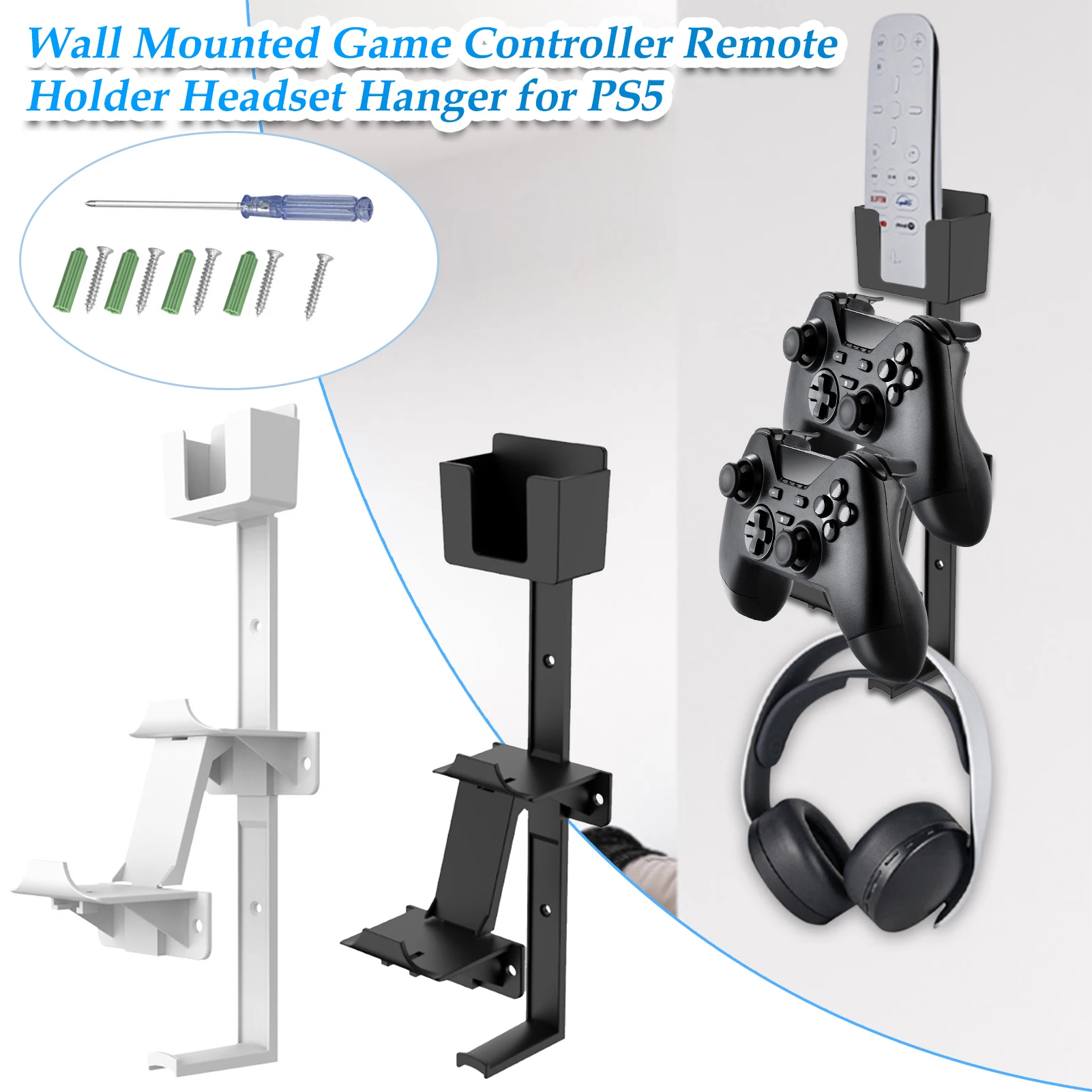 Multifunctional Controler de Joc Suport Universal de Perete Montat setul cu Cască Suport de Stocare Suport Cuier Pentru PS5/PS4/xBox/Comutator 1