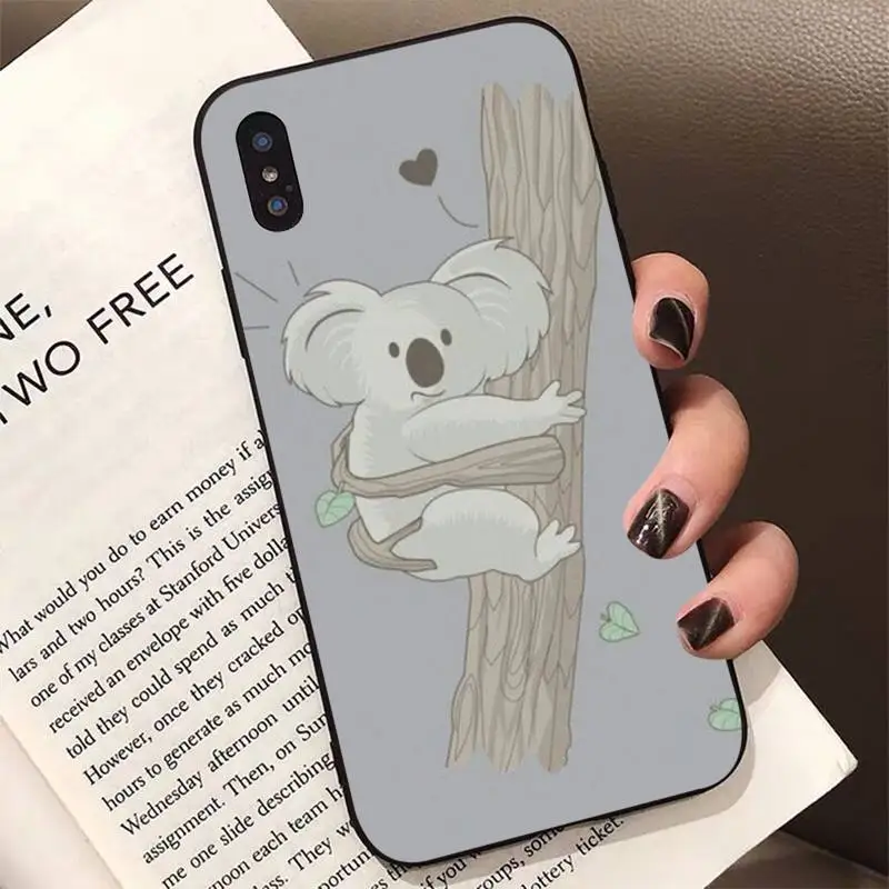 Desene animate drăguț pictura in acuarela animal koala Telefon Caz pentru iPhone 11 12 13 mini pro XS MAX 8 7 6 6S Plus X 5S SE 2020 XR caz 2