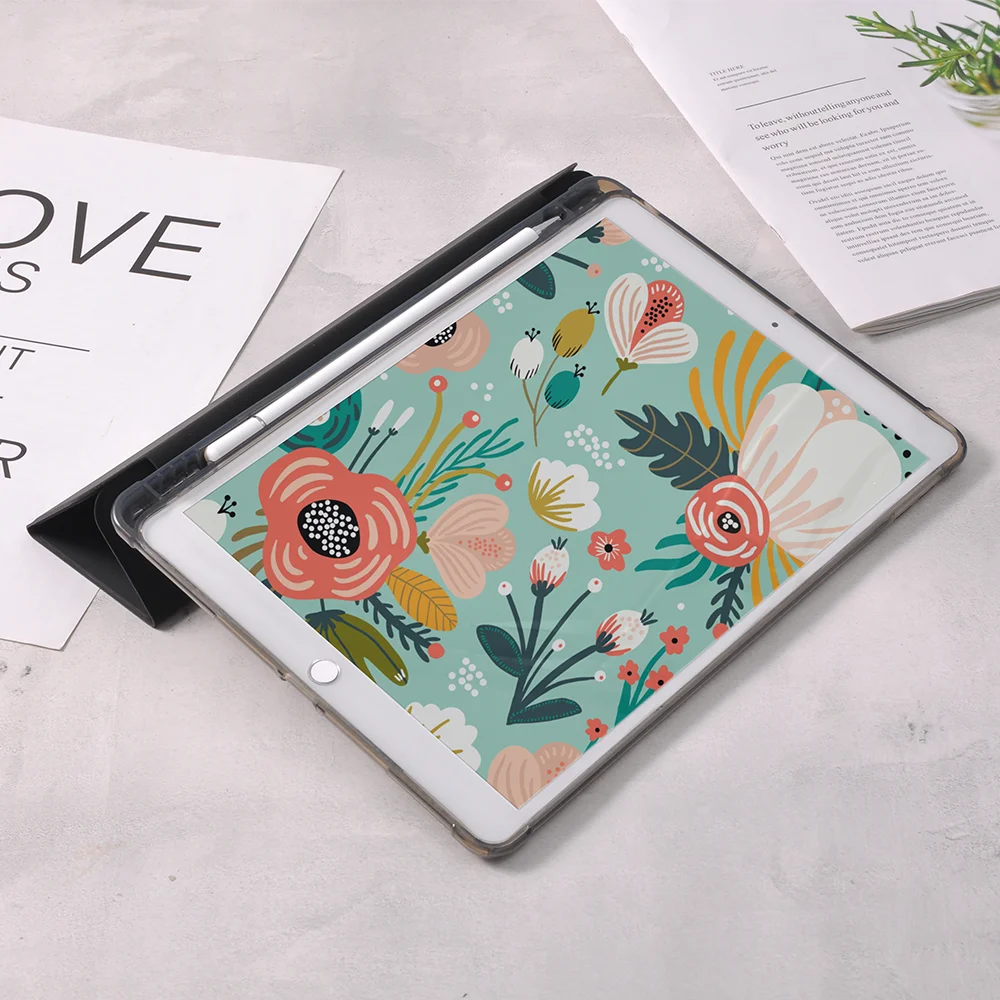 Nume personalizat Negru caz Pentru ipad Aer 4 iPad Pro 2020 10.5 Cu Creion 10.2 inch 8-a Generație a 7-12.9 Pro 2018 Mini 4 5 2