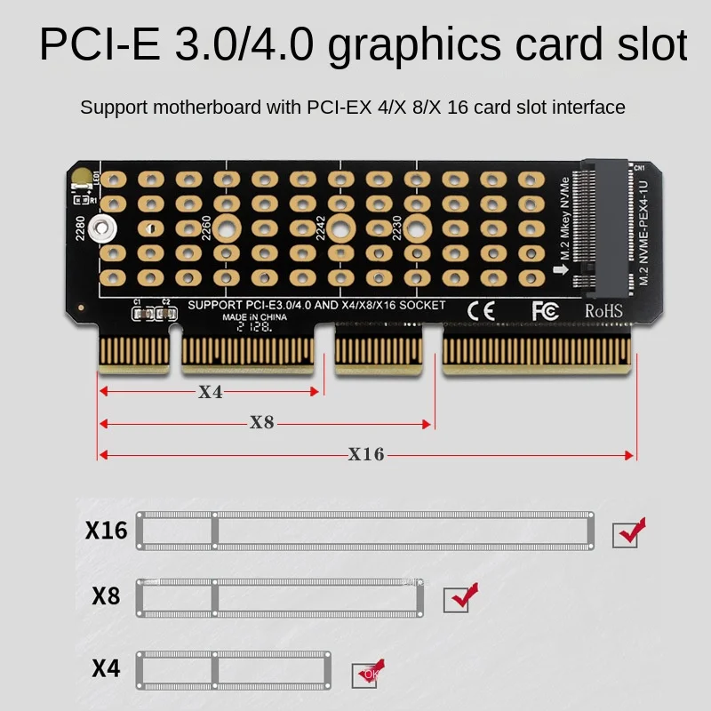 Coloană M. 2 NVME PCI-E X4 X8 X16 La SATA 5 Port Card Adaptor pentru SATA III 6GB/S M2 PCIe PH56 1U Șasiu Calculatorul server de Expansiune 5
