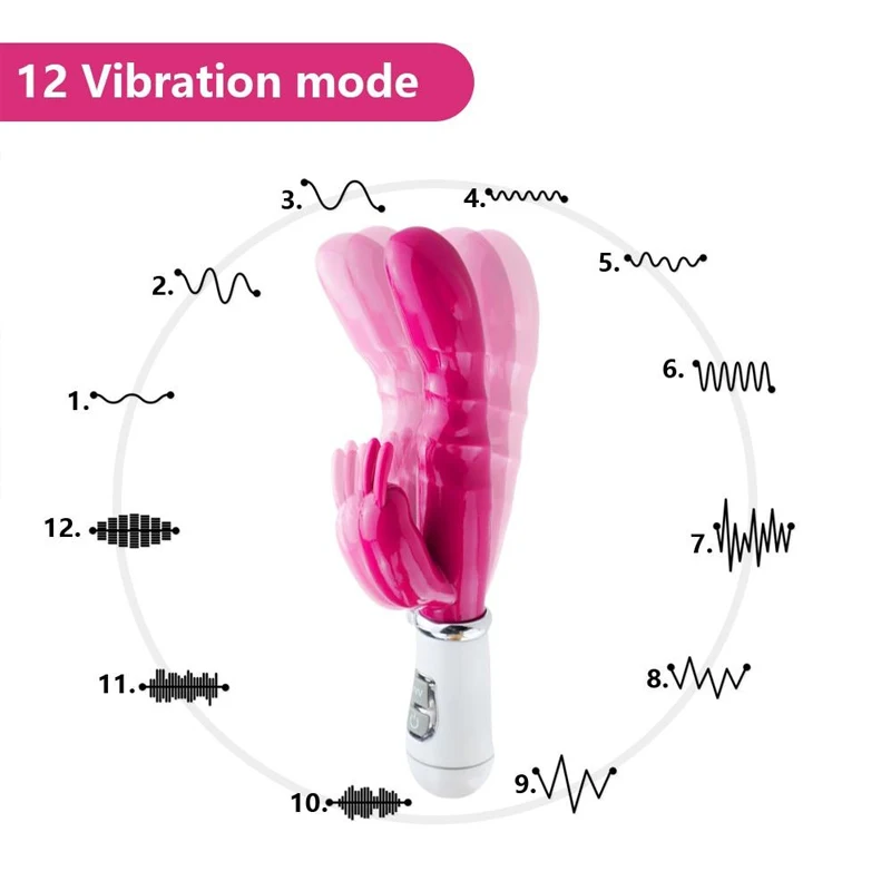12 Viteza de Puternic Iepure Vibratoare pentru Femei Clitoris Vagin Stimulator Vibrator punctul G Masaj sex Feminin Sex-Shop 2