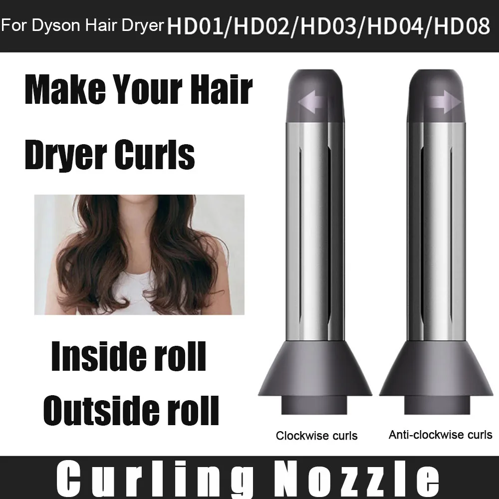 Curling Duza pentru Dyson Uscător de Păr HD01/02/03/04/08 Magnet de Adsorbție Automate de Lichidare Bigudiu de Calitate Inalta 200g Instrumente de Styling 3