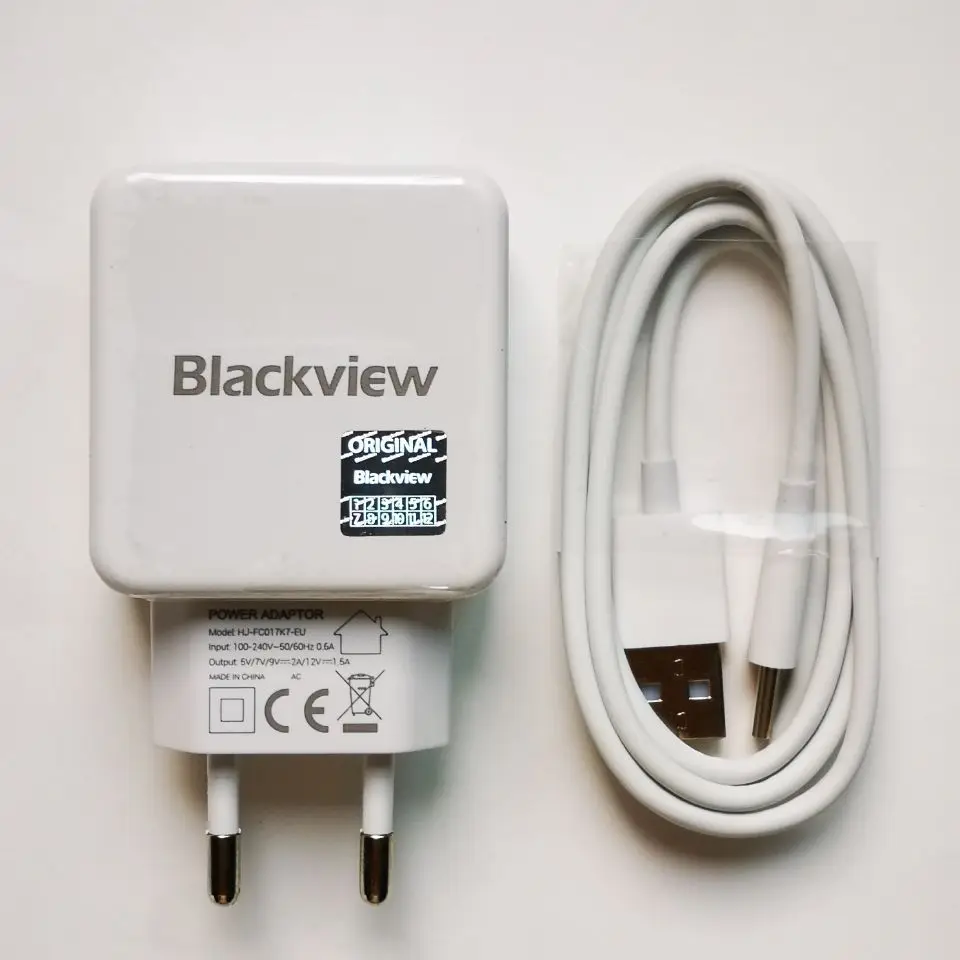 Original Nou Blackview BV9500 BV9000 BV9600 BV9700 BV9800 PRO Adaptor Încărcător de Călătorie UE Adaptor Priza +de Tip C tip c Cablu USB 0