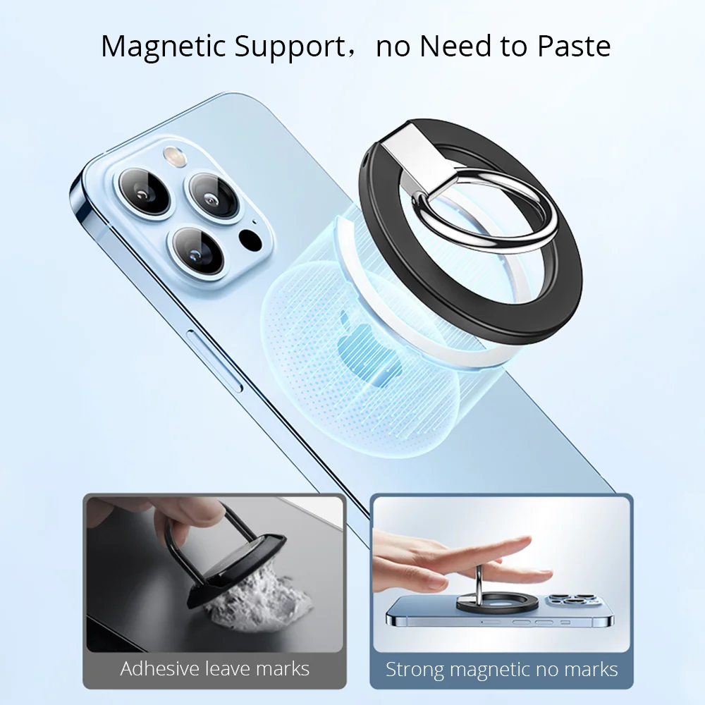 Portabil Inel Magnetic Suport de Telefon pentru iPhone 14 12 13 pro max/Samsung/Xiaomi Metal Inel Magnetic Catarama Suport de Telefon Mobil 2
