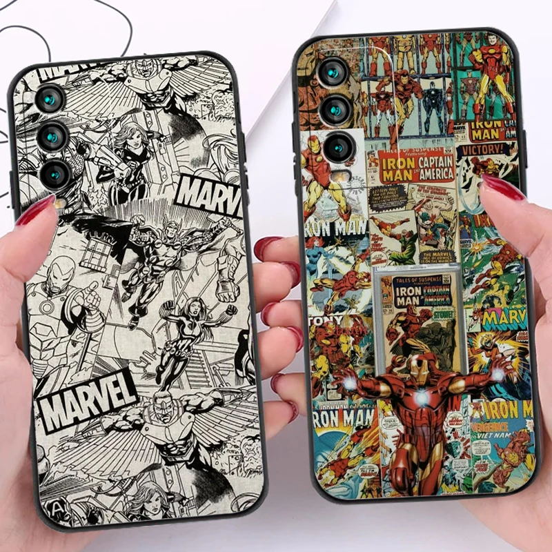 Marvel Avengers LOGO Cazuri de Telefon Pentru Xiaomi Redmi 9AT 9 9M 9A 9C Redmi Nota 9 9 Pro 9 9 Pro 5G Cazuri La Coque 3