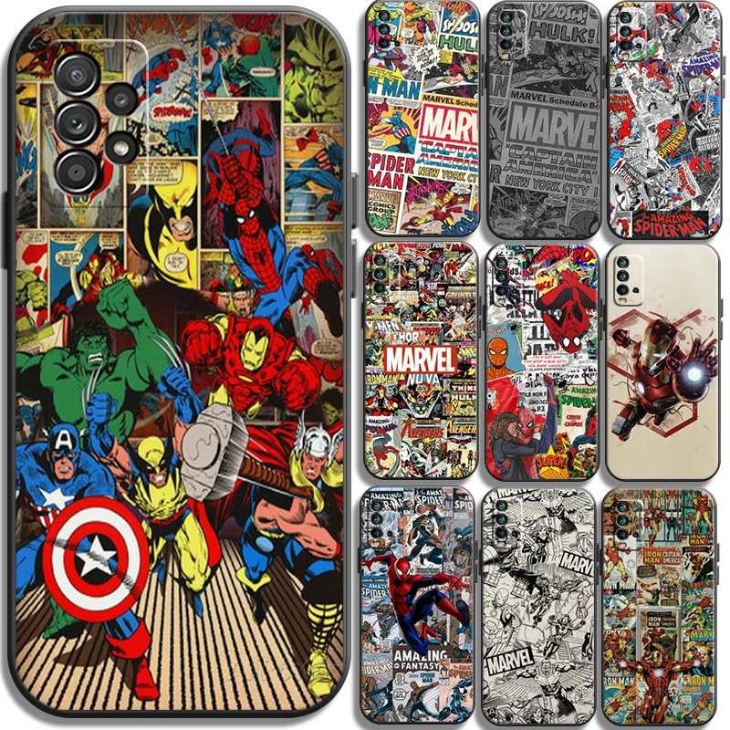 Marvel Avengers LOGO Cazuri de Telefon Pentru Xiaomi Redmi 9AT 9 9M 9A 9C Redmi Nota 9 9 Pro 9 9 Pro 5G Cazuri La Coque 4