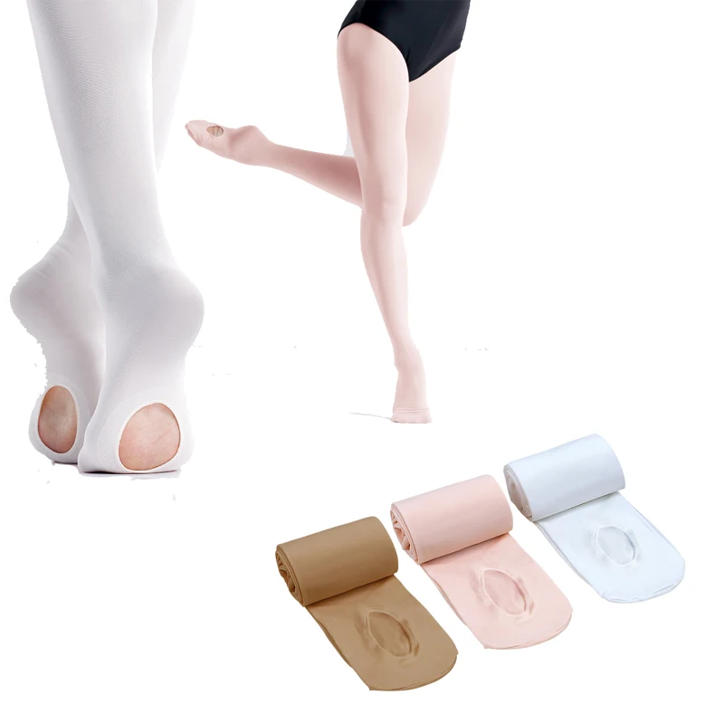 Fete Adult Convertibile Balet Dresuri Microfibra Dans Ciorapi fără Sudură Femei Balet Chilot 60D 0