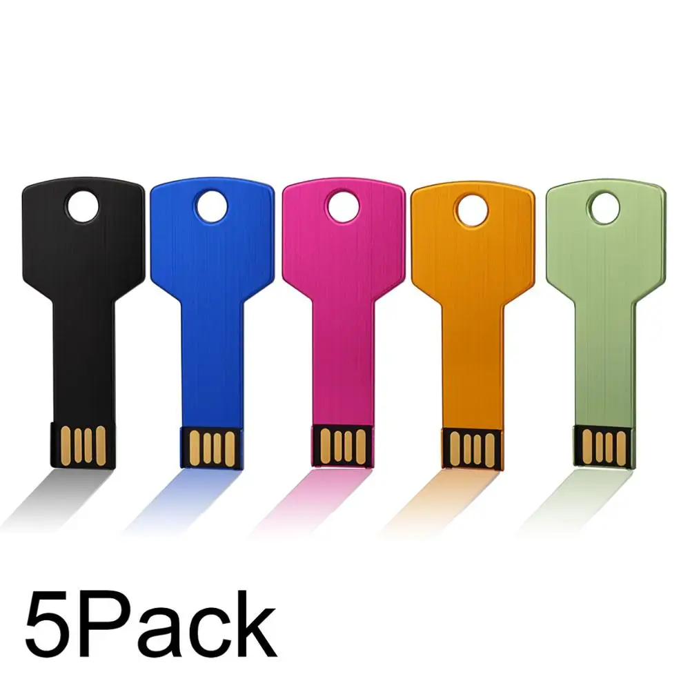 J-box 5PCS Flash USB Pendrive Cheie Formă Drive 8GB 16GB 32GB USB stick-uri de Memorie Pendrives de Depozitare Colorate 1 GB 2 GB 4 GB 0