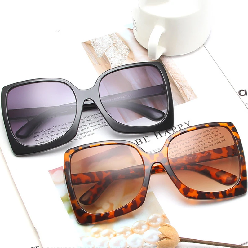 AKA VIZIUNE Supradimensionat ochelari de Soare Patrati Femei Gradient de Ochelari Femei/Bărbați de Lux Ochelari de vedere Femei Vintage Oculos De Sol Feminino 2