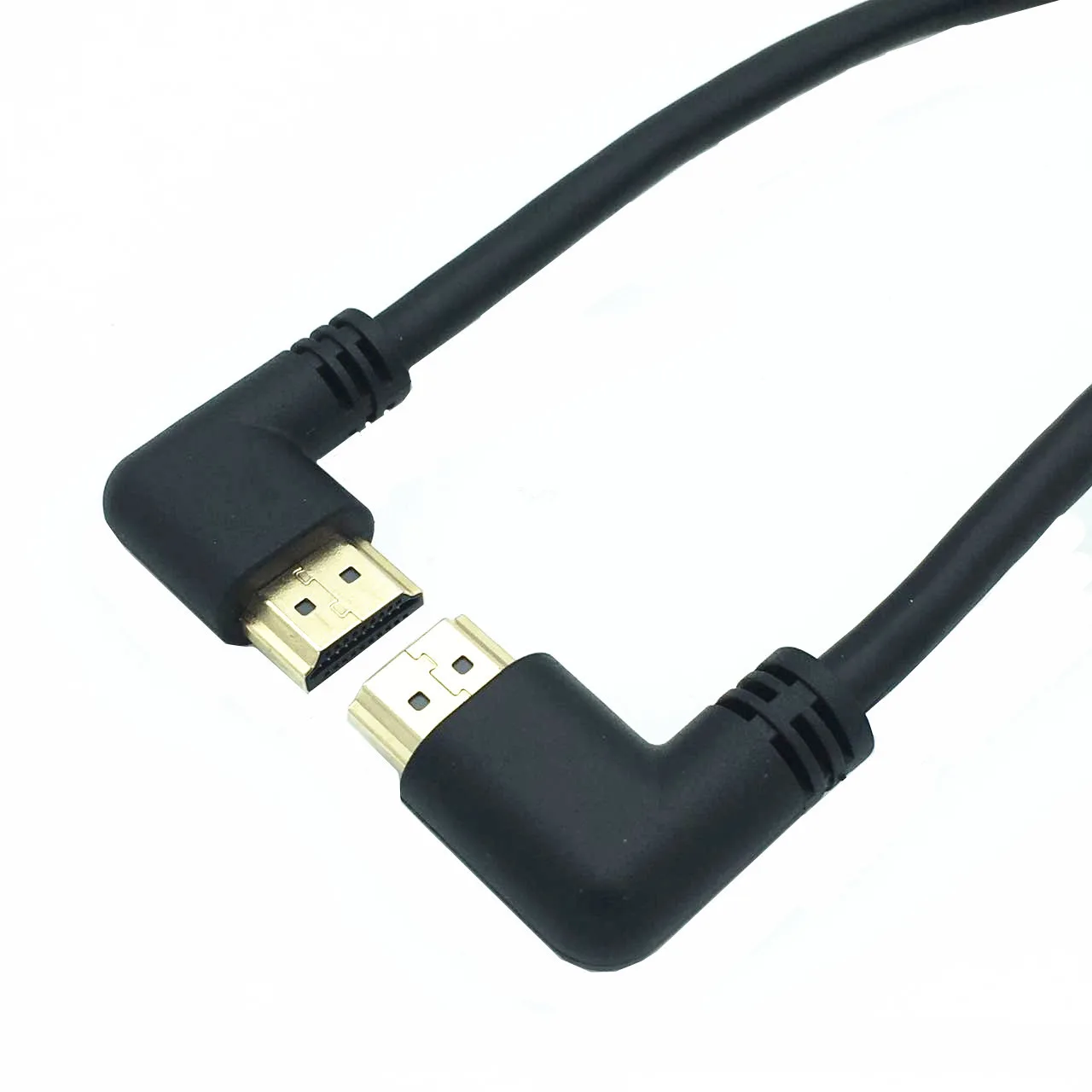 La stânga sau la Dreapta în Unghi compatibil HDMI de sex Masculin la Dreapta la Stânga Cot de sex Masculin Cablu de extensie 15cm 1m 50cm, 2.0 V unghi cablu 4K*2K @60HZ 1