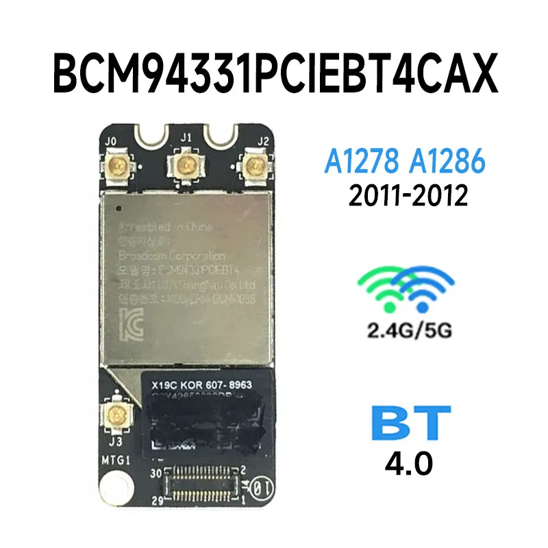 Original Bluetooth 4.0 wifi card Airport Card pentru Pro A1278 A1286 2011 2012 An BCM94331PCIEBT4CAX placa WIFI WLAN 0