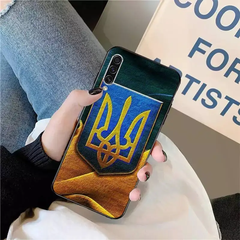 Ucraina Pavilion Caz de Telefon Pentru Samsung galaxy nota 22 52 21 20 53 51 71 12 13 10 32 50 fe s ultra plus 5