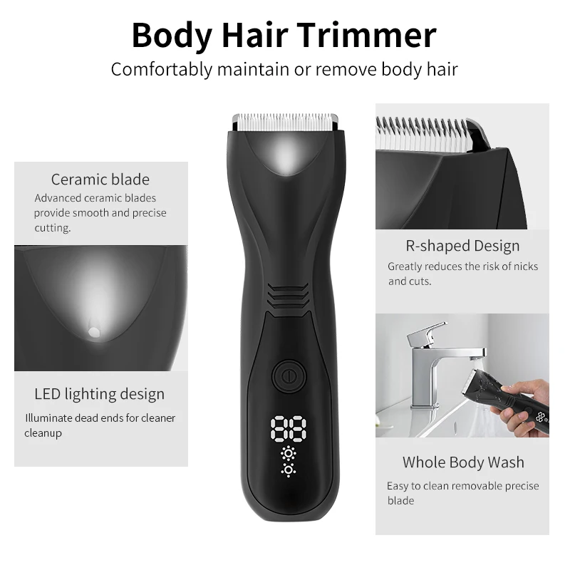 Părul de pe corp Trimmer si aparat de Ras pentru Barbati Femei Trimmer Facial Frizer pentru Bărbați de sex Masculin aparat de Ras Electric 1