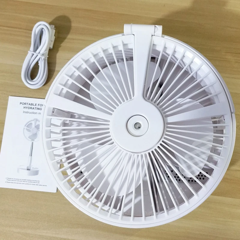Pliere Portabil De Hidratare Fanii Wireless Reîncărcabilă Ventilator De Masă Biroul De Acasă În Aer Liber, Utilizați Un Ventilator Electric De Mult Timp De Utilizare 5