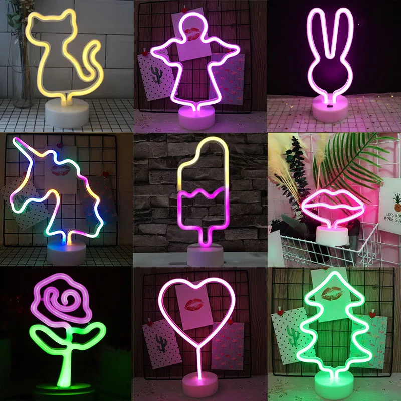 Semn de Neon Tapet Lumina Privat LED Lampă de Noapte Becuri Shop Logo-ul Pub, Magazin, Club de Joc Cameră Decor de Perete Panou de Publicitate 1