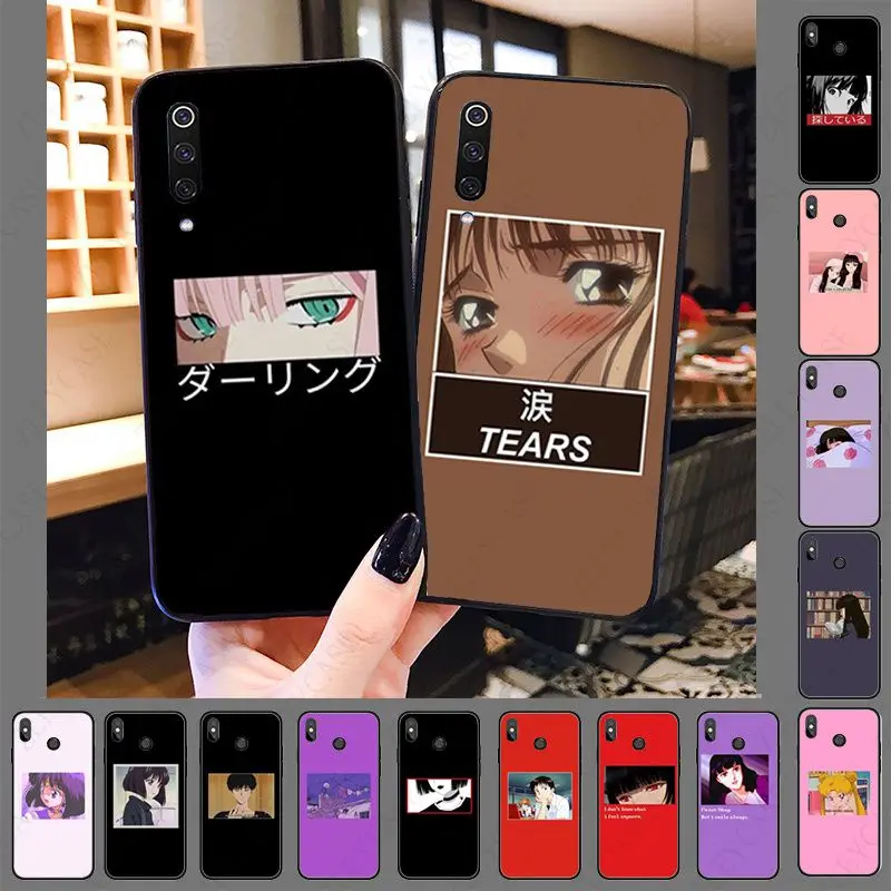 Marea artă estetic japonez anime Telefon Moale Capacul pentru xiaomi mi9T mi8se mi10pro mi6 nota 10 lite MIA1 MIA2 MIA3 CC9PRO Cazuri 0