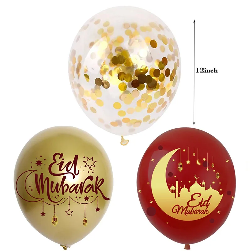Eid Mubarak Baloane Folie Banner Toppers Tort Kareem Ramadan Mubarak Mubarak Musulmane Islamice Festivalul De Decor Petrecere Consumabile 4
