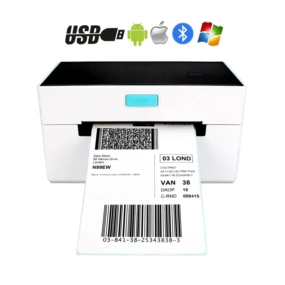 New Sosire Imprimantă de Etichete 4x6 Desktop Termică Etichetă de Expediere Imprimantă Compatibilă cu Etsy Shopify Ebay Amzon FedEx UPS 3
