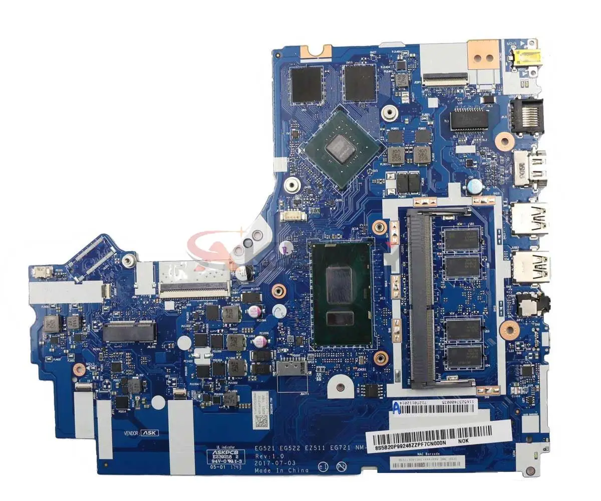 Pentru Lenovo Ideapad 330-15IKB Laptop Placa de baza Placa de baza NM-B453 Placa de baza W/ I3-8130U I5-8250U I7-8550U 4GB RAM N530 2G GPU 1