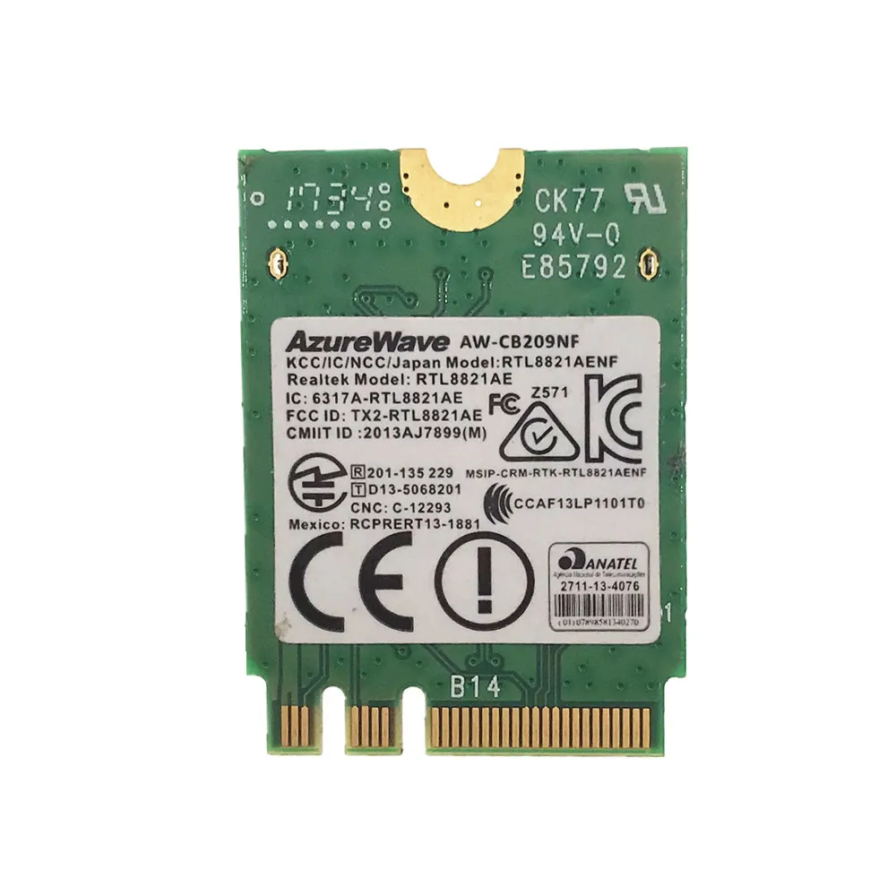 Pentru AW-CB209NF Realtek RTL8821AE Dual Band 2.4+5 ghz 433M Bluetooth V4.0 de unitati solid state M. 2 Wifi WLAN 802.11 ac Wireless Card 1
