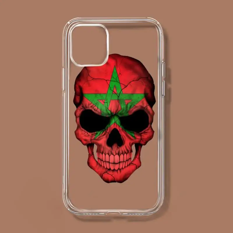 Maroc Flag Telefon Caz Transparent moale Pentru iphone 11 12 13 14 x xs xr pro mini max 4
