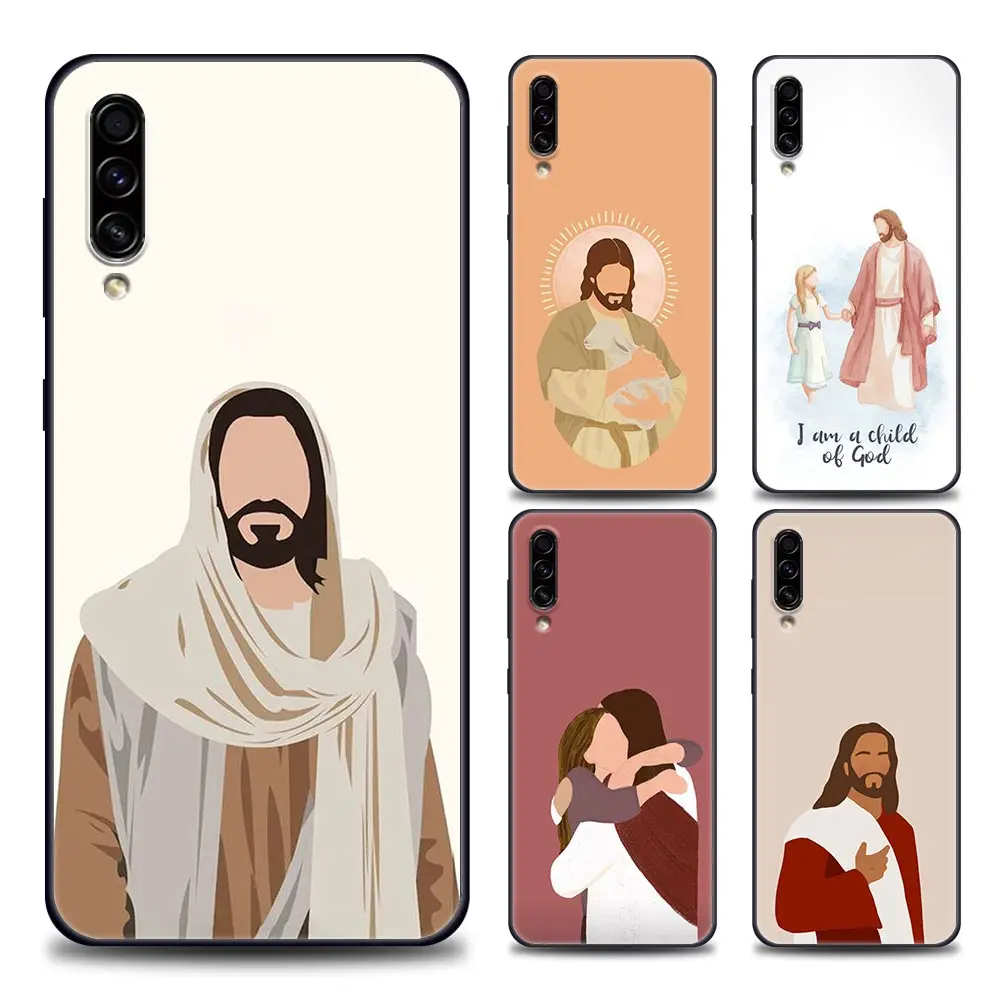 Noua Credință Religioasă Creștină Isus Clar Anime Caz de Telefon Samsung Galaxy A90 A80 A70 A70S A60 A50 A40 A30 A30S A20S A20E A10E 0