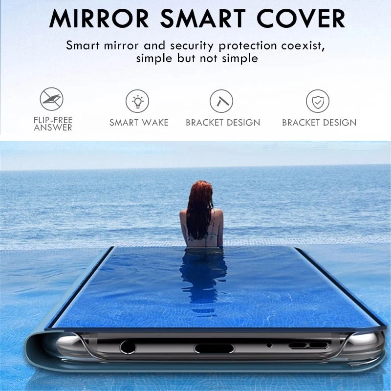 Smart Mirror Magnetic Flip case Pentru Samsung Galaxy S22 Ultra S 22 22 Plus S22Ultra 5G SamsungS22 Suport de Carte de Telefon a Acoperi Coque 1