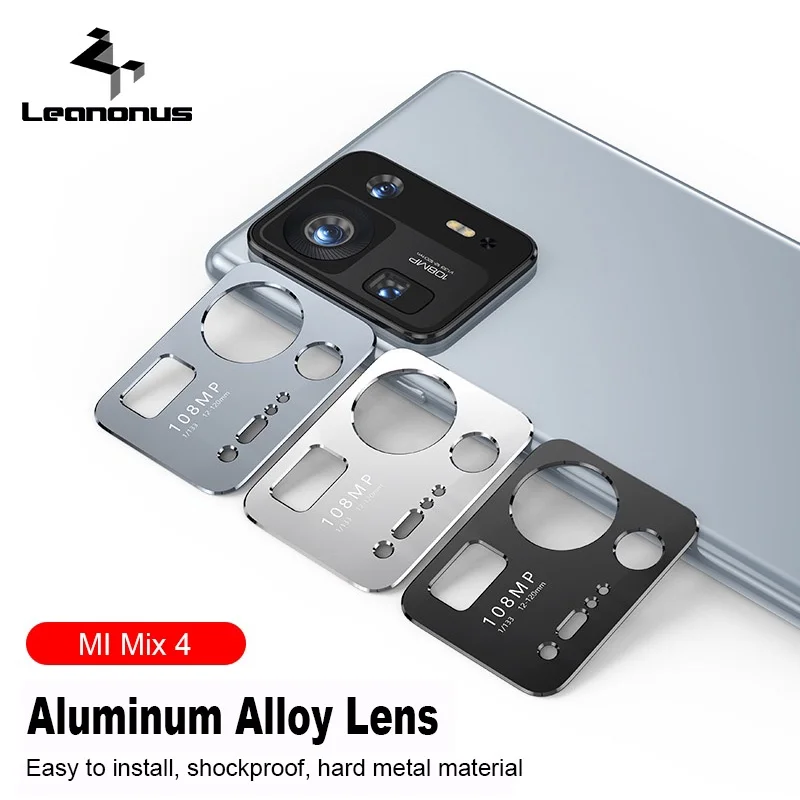 Metal Lentila Protector de Acoperire pentru Xiaomi Mi se Amestecă 4 Lentile Autocolant MIX4 de Protecție Inel de Camera Len Garda de Film Pentru Mix 4 Anti-scratch 0